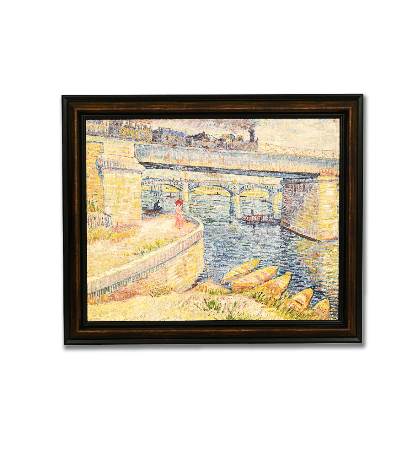 Bridges Across The Seine At Asnieres by Vincent Van Gogh