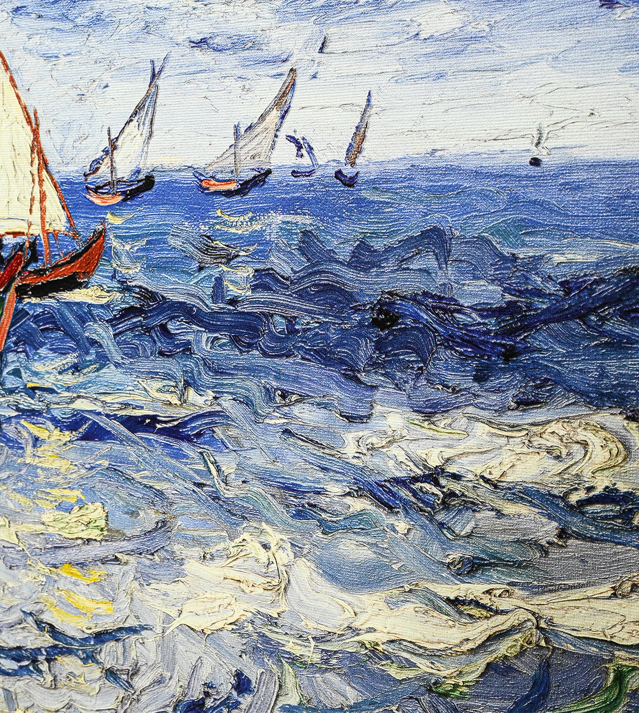 Seascape at Saintes-Maries by Vincent Van Gogh