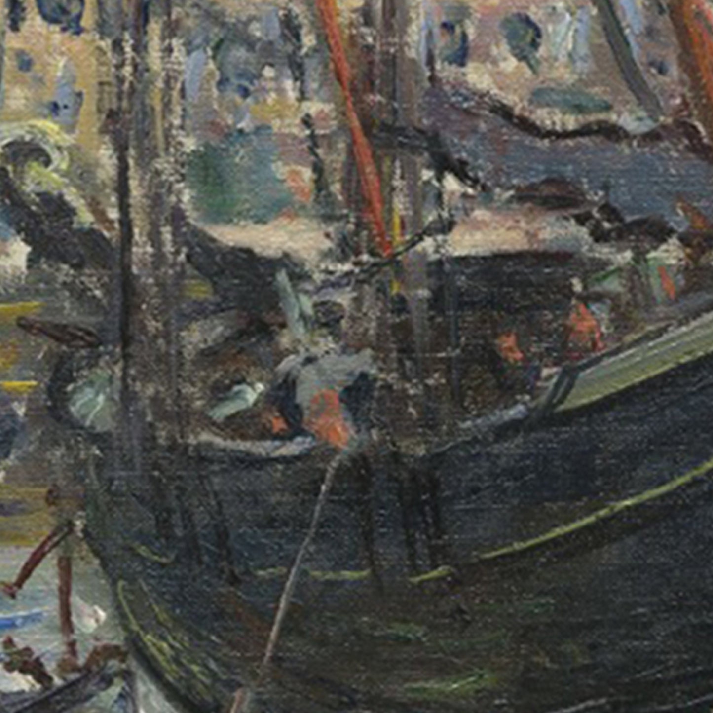 Boat Lying At Low Tide by Claude Monet