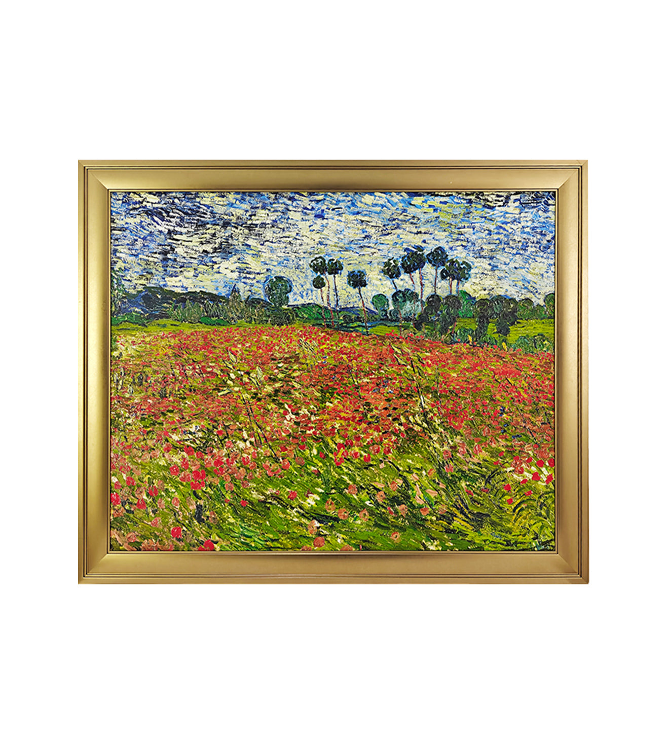 Poppy Field by Vincent van Gogh – Premium Framed Wall Art
