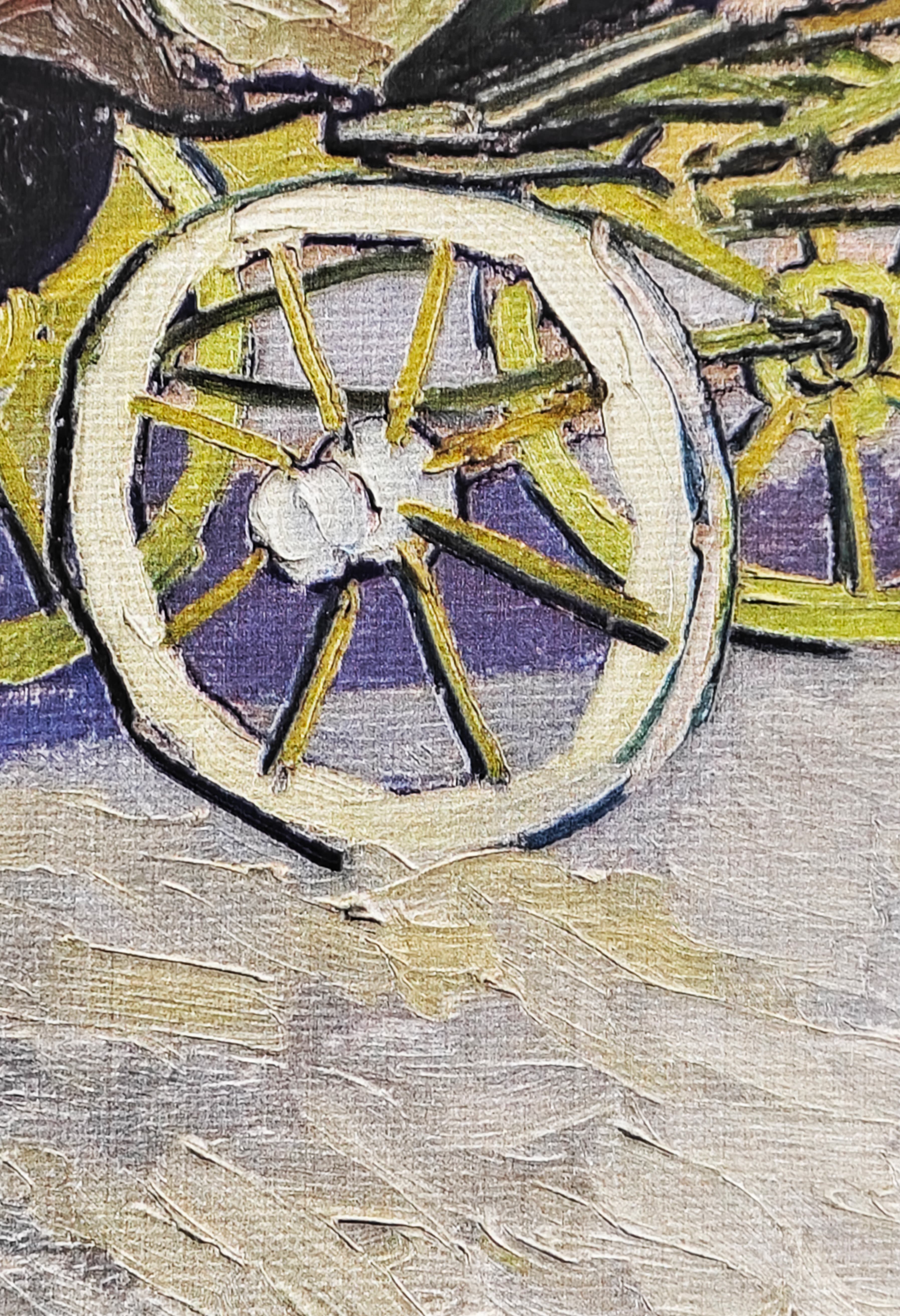 Exact relief and brushstrokes - 