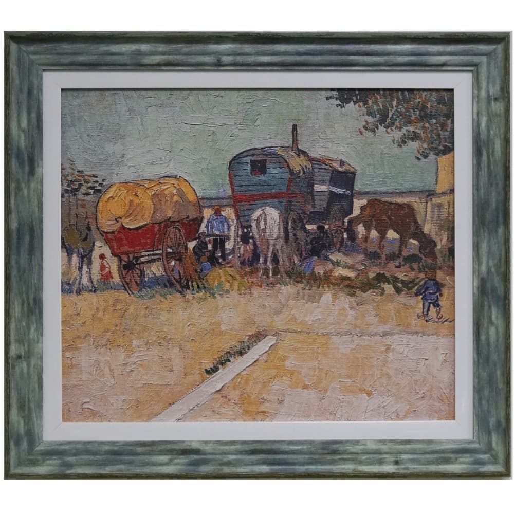 Encampment Of Gypsies With Caravans - 1