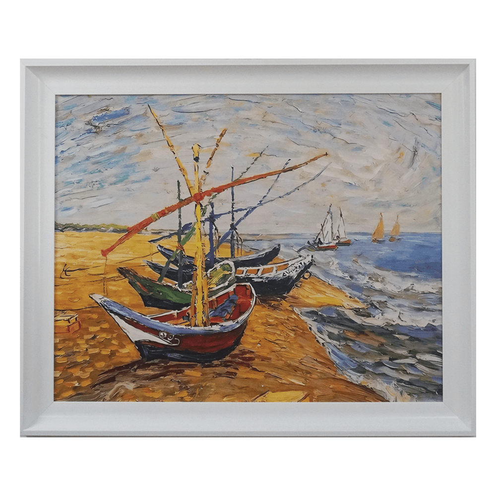 Fishing boats on the beach at Saintes Maries - 1