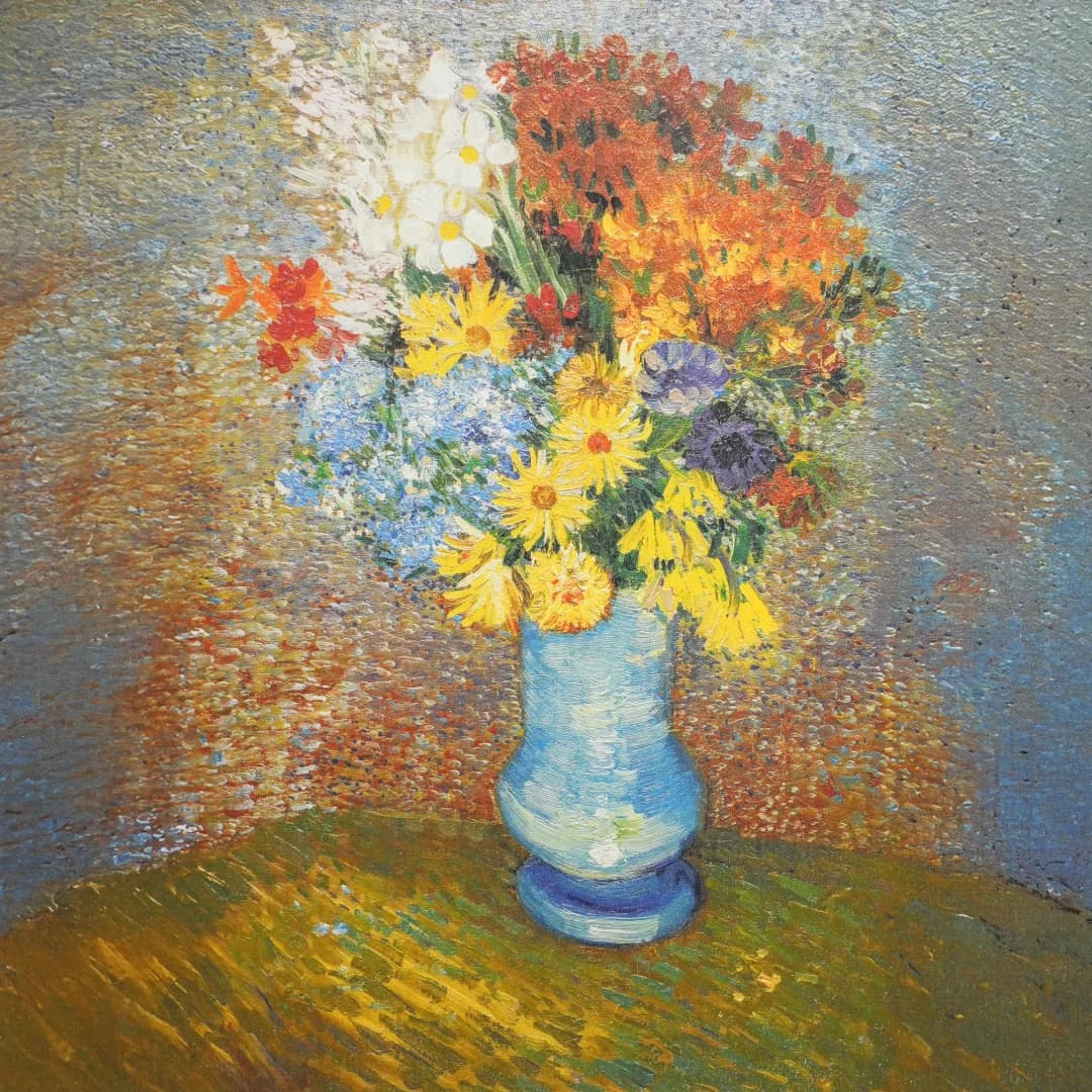Vase With Daisies And Anemones - 1