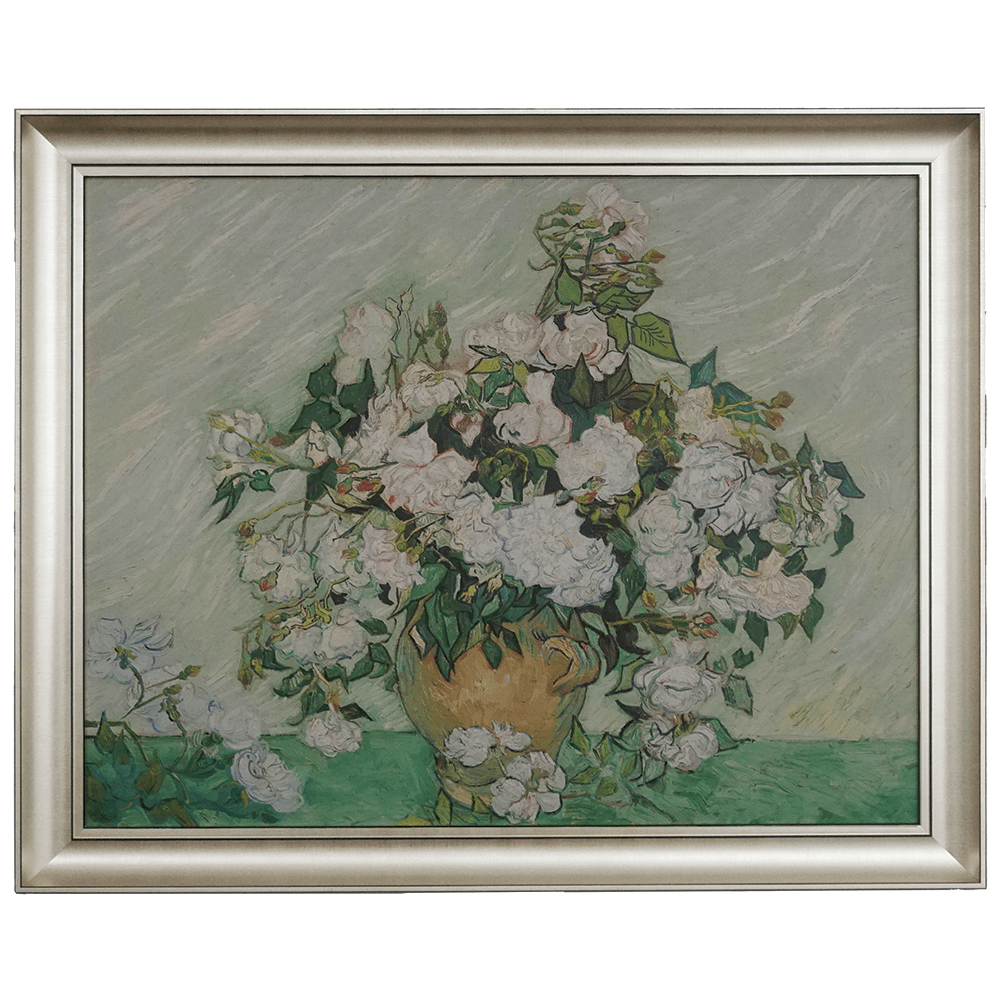 Still Life: Vase with Pink Roses