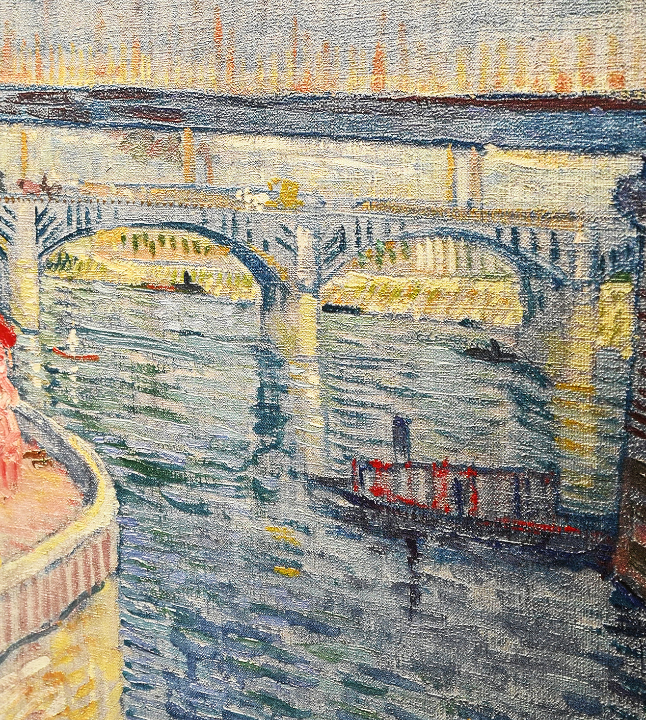 Bridges Across The Seine At Asnieres by Vincent Van Gogh