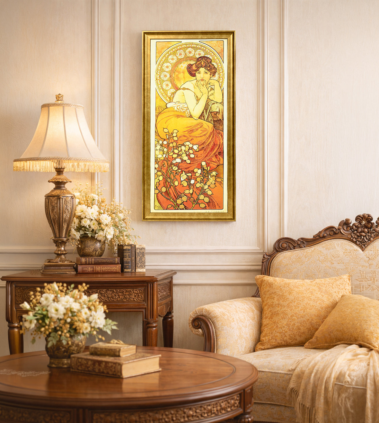 The Precious Stones: Topaz by Alphonse Mucha