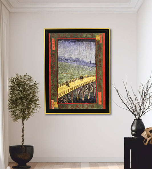 Bridge In The Rain by Vincent Van Gogh