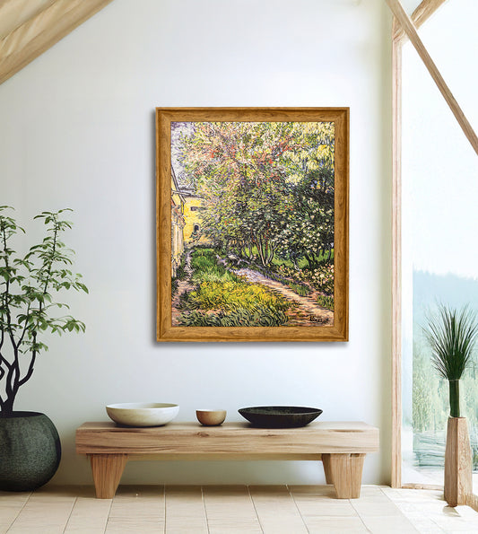 The Garden At The Asylum At Saint-remy by Vincent Van Gogh