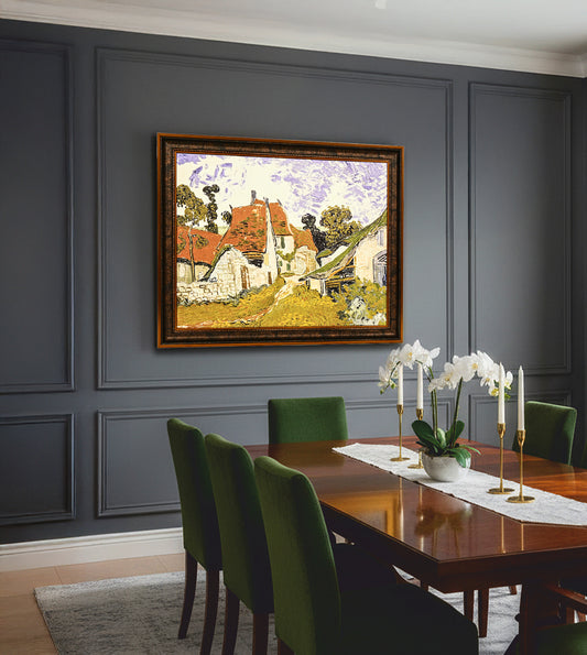 Street In Auvers Sur Oise by Vincent Van Gogh