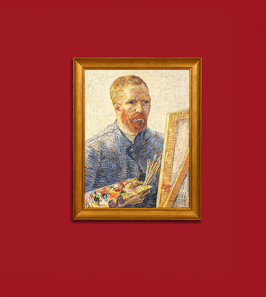 Self Portrait As A Painter by Vincent Van Gogh