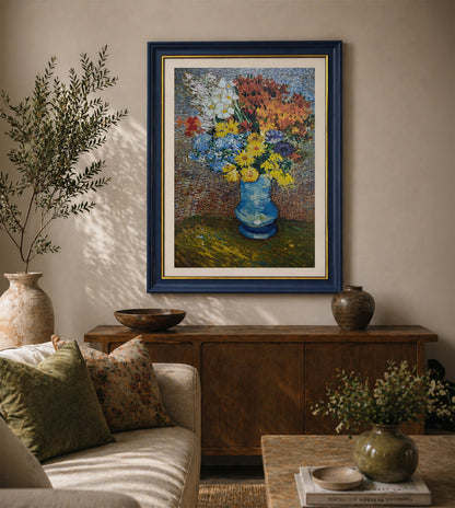 Vase with daisies and anemones by Vincent Van Gogh