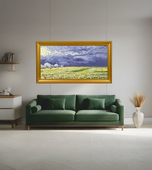 Wheatfield Under Thunderclouds by Vincent Van Gogh