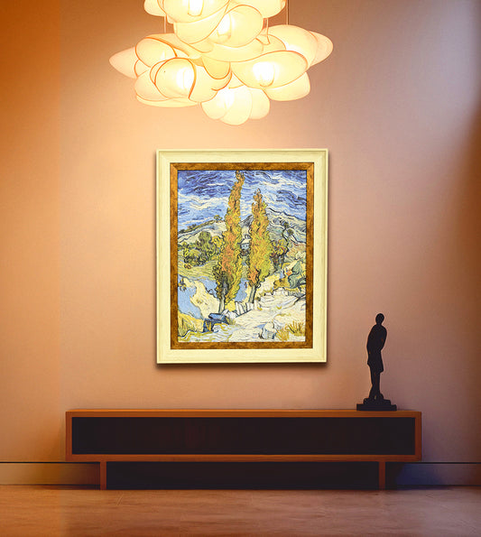 Two Poplars In The Alpilles Near Saint Remy by Vincent Van Gogh