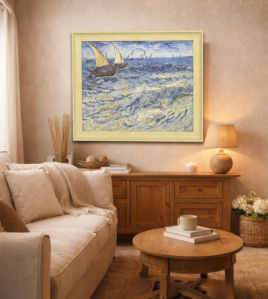 Seascape at Saintes-Maries by Vincent Van Gogh