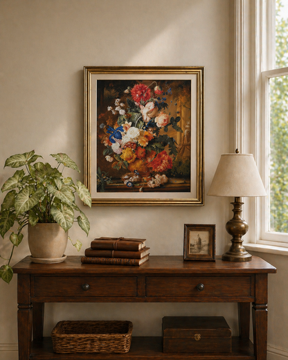 Vase of Flowers by Jav Van Huysum