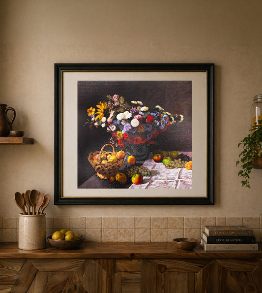Still Life with Flowers and Fruit by Claude Monet