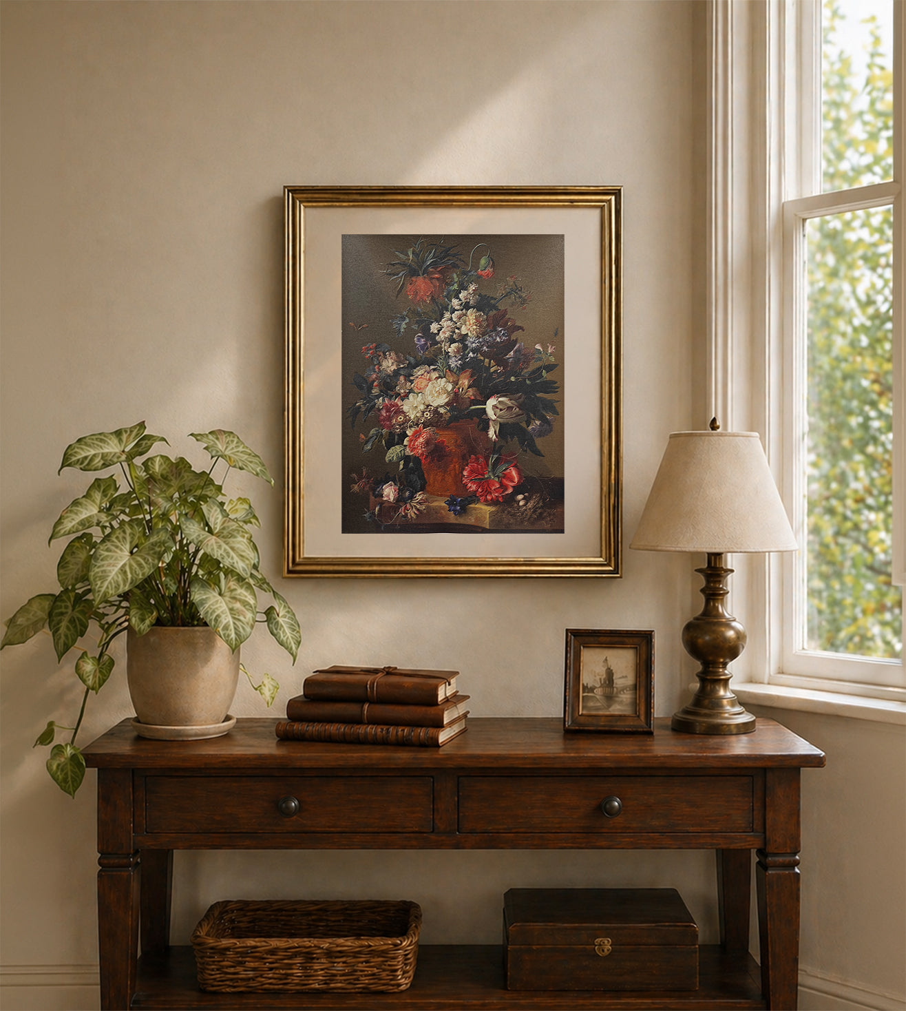 Vase of Flowers by Jav Van Huysum