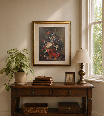 Vase of Flowers by Jav Van Huysum