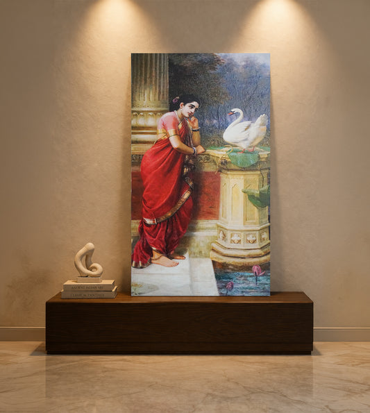 Hamsa Damayanti by Raja Ravi Varma