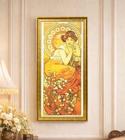 The Precious Stones: Topaz by Alphonse Mucha