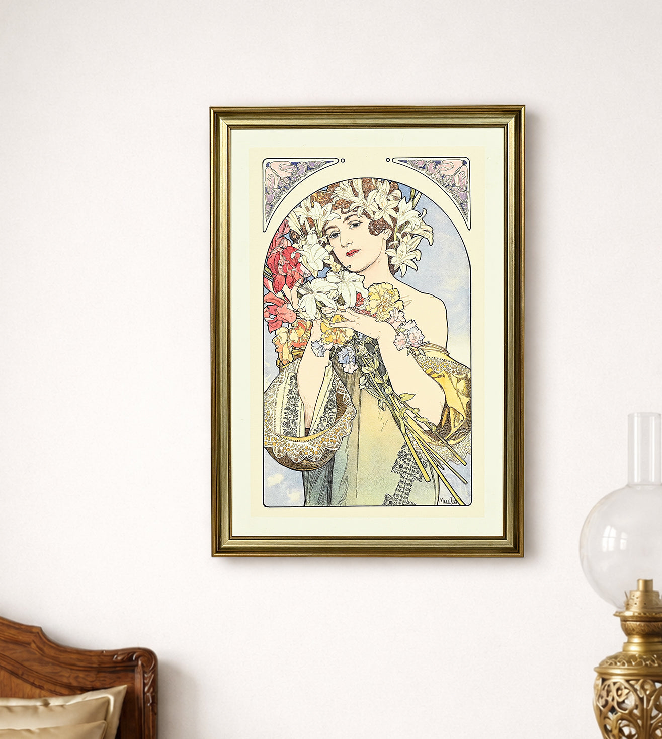 Flower by Alphonse Mucha