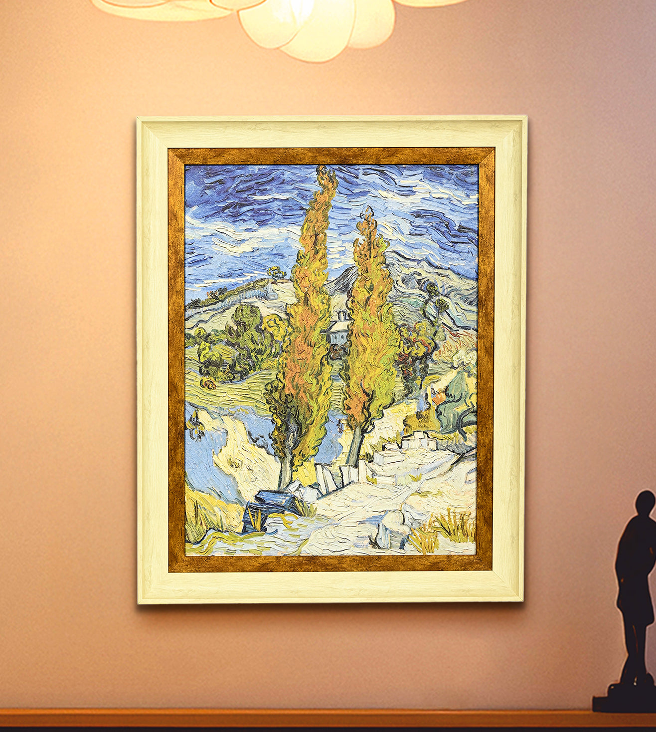 Two Poplars In The Alpilles Near Saint Remy by Vincent Van Gogh