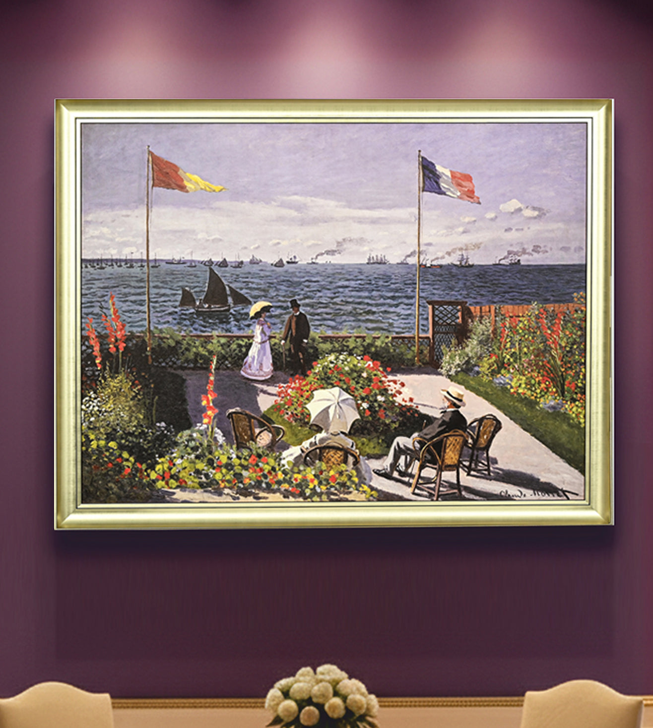 Garden At Saint Adresse by Claude Monet