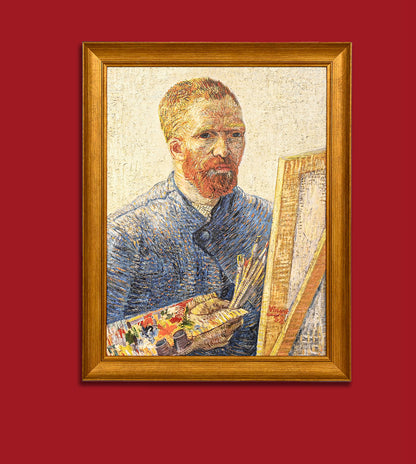 Self Portrait As A Painter by Vincent Van Gogh