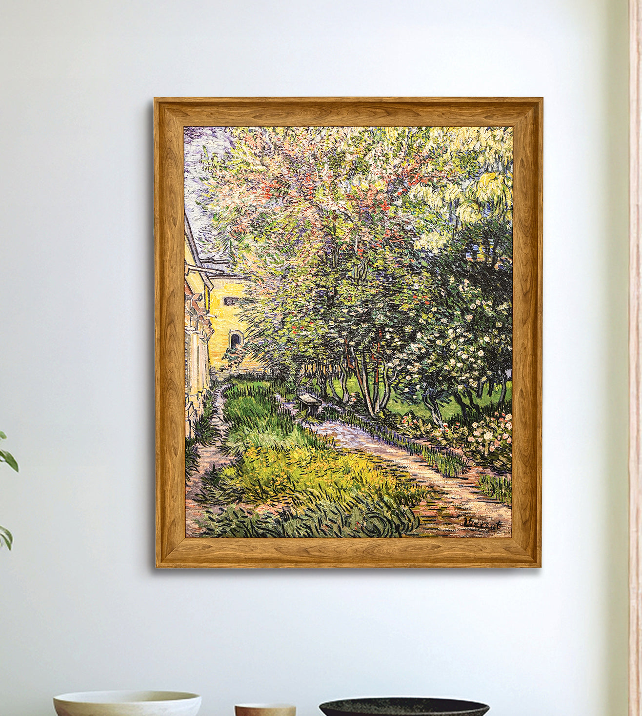 The Garden At The Asylum At Saint-remy by Vincent Van Gogh