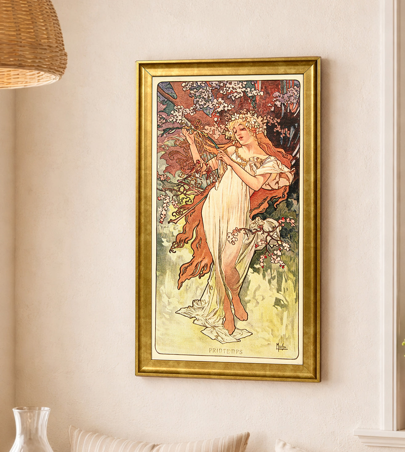 Les Saisons - Spring by Alphonse Mucha