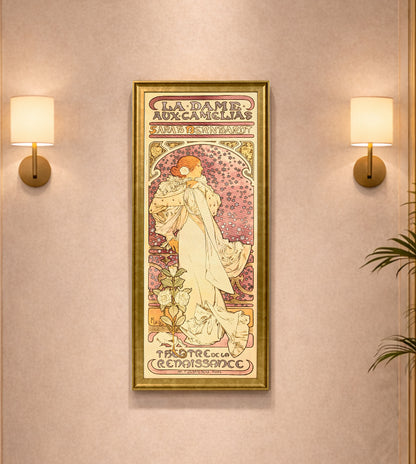 La Dame aux Camelias The Lady of the Camellias by Alphonse Mucha