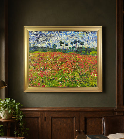 Poppy Field by Vincent van Gogh – Premium Framed Wall Art