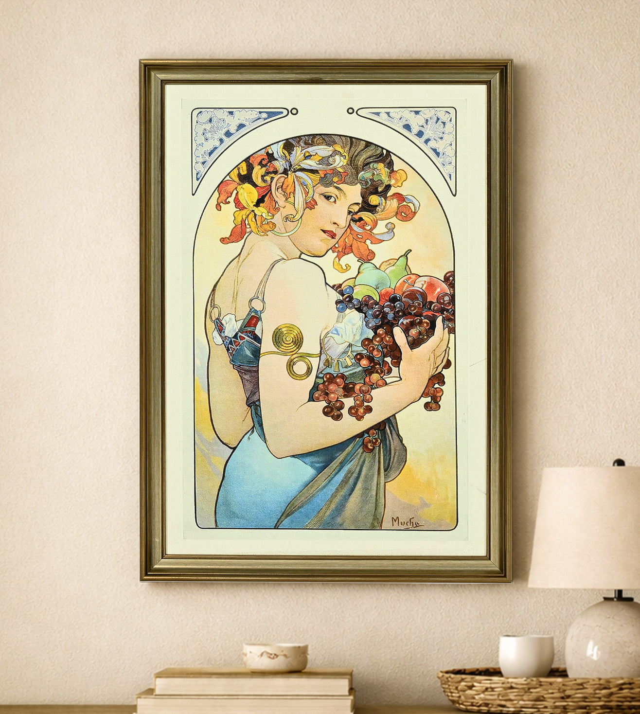 Fruit by Alphonse Mucha