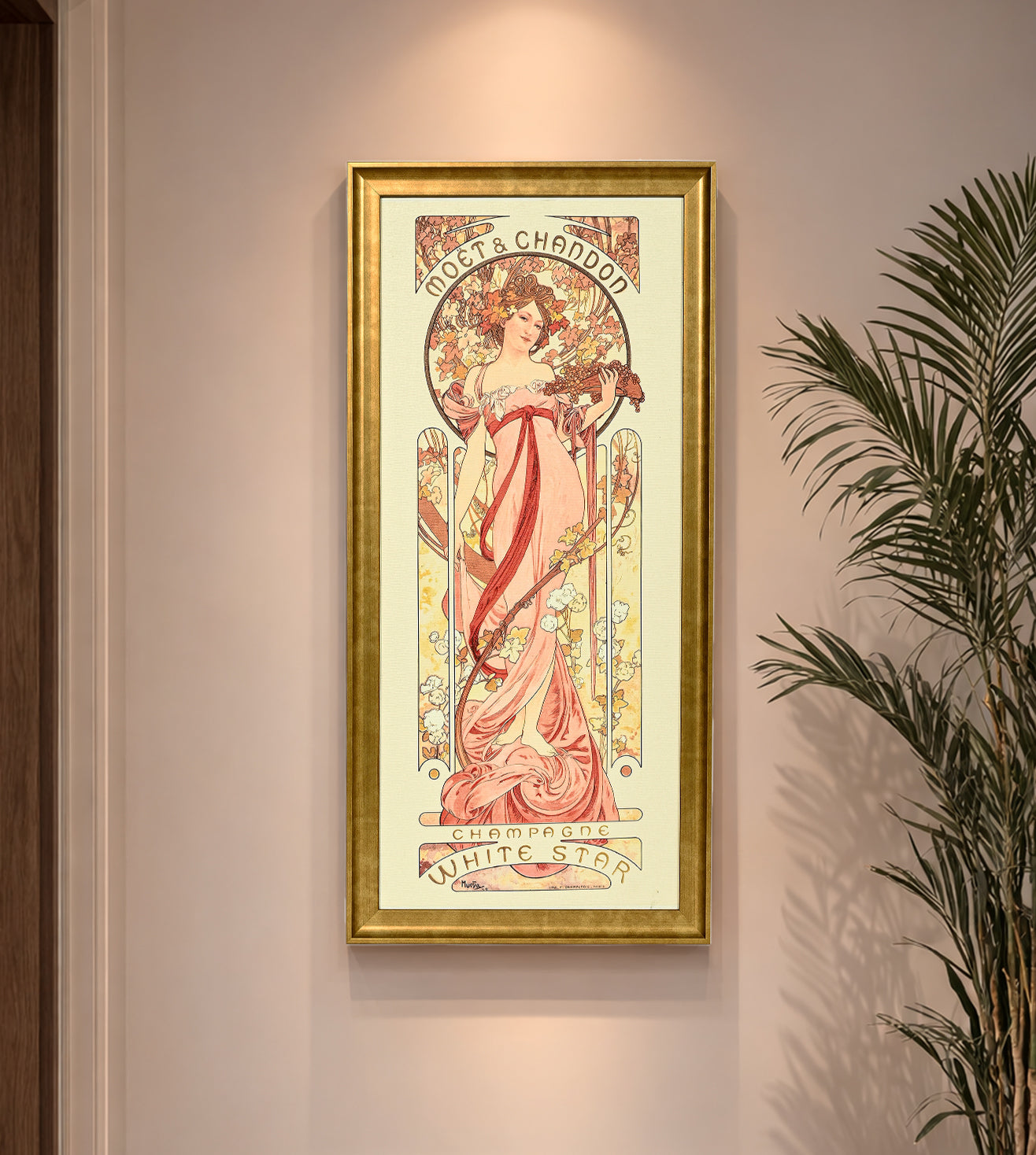 Moet and Chandon White Star by Alphonse Mucha