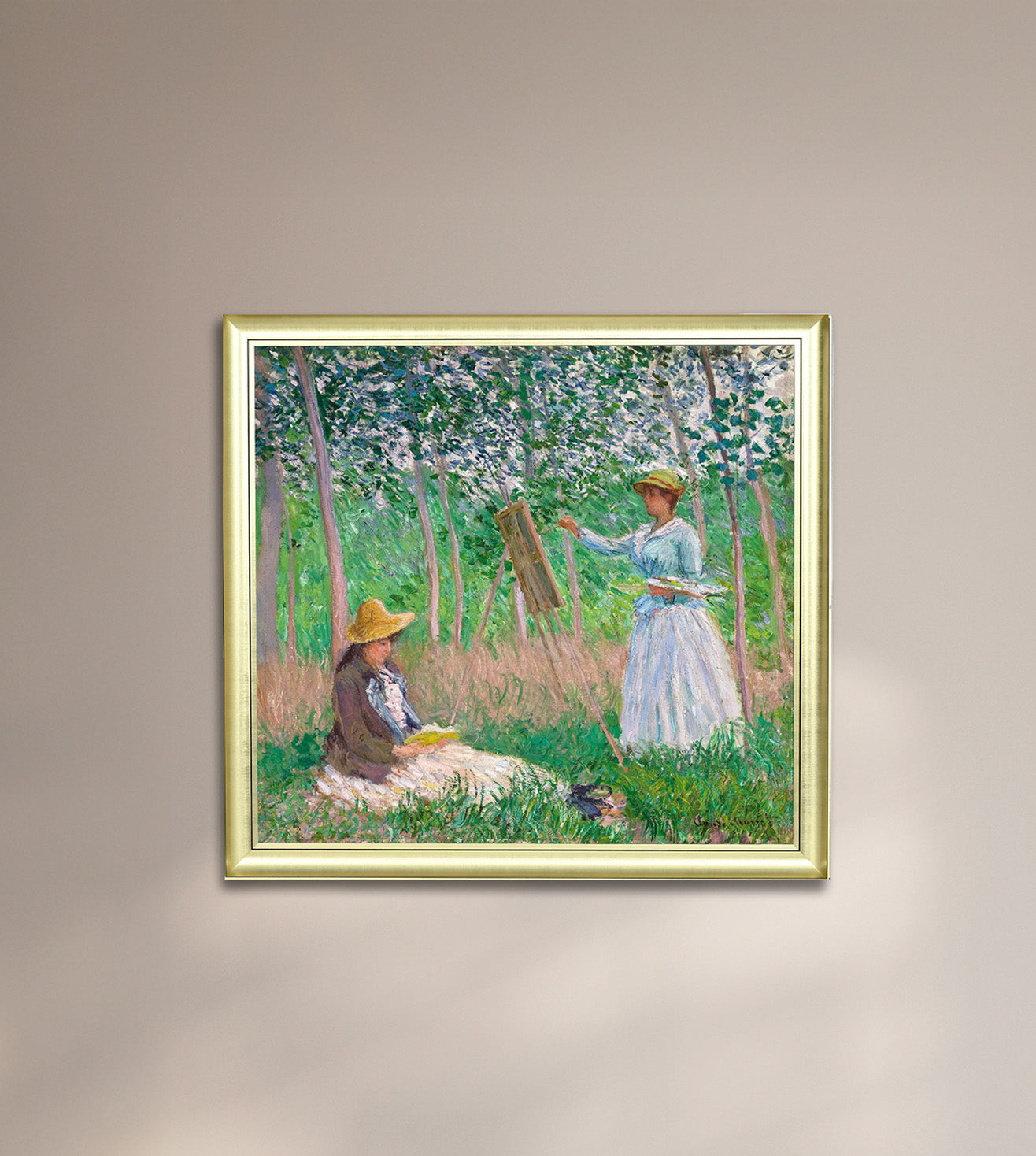 In The Woods At Giverny by Claude Monet