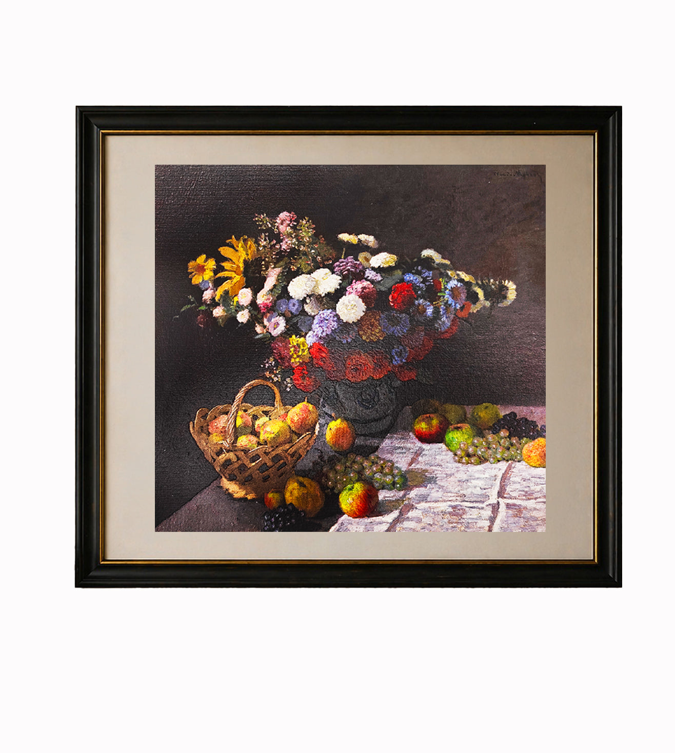Still Life with Flowers and Fruit by Claude Monet