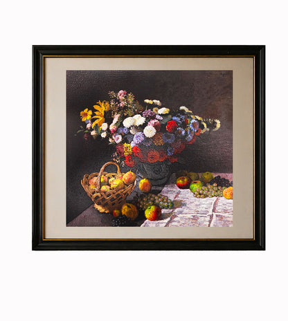 Still Life with Flowers and Fruit by Claude Monet