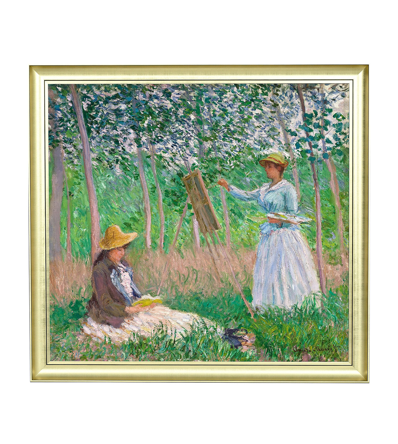 In The Woods At Giverny by Claude Monet