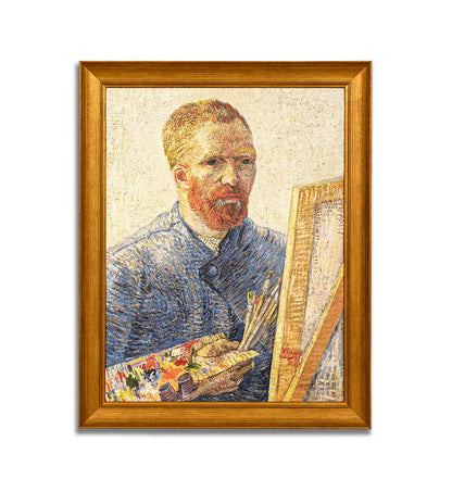 Self Portrait As A Painter by Vincent Van Gogh