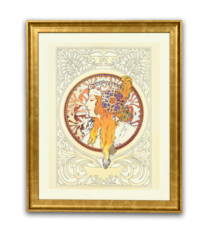 Byzantine Heads Blonde by Alphonse Mucha