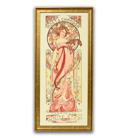 Moet and Chandon White Star by Alphonse Mucha