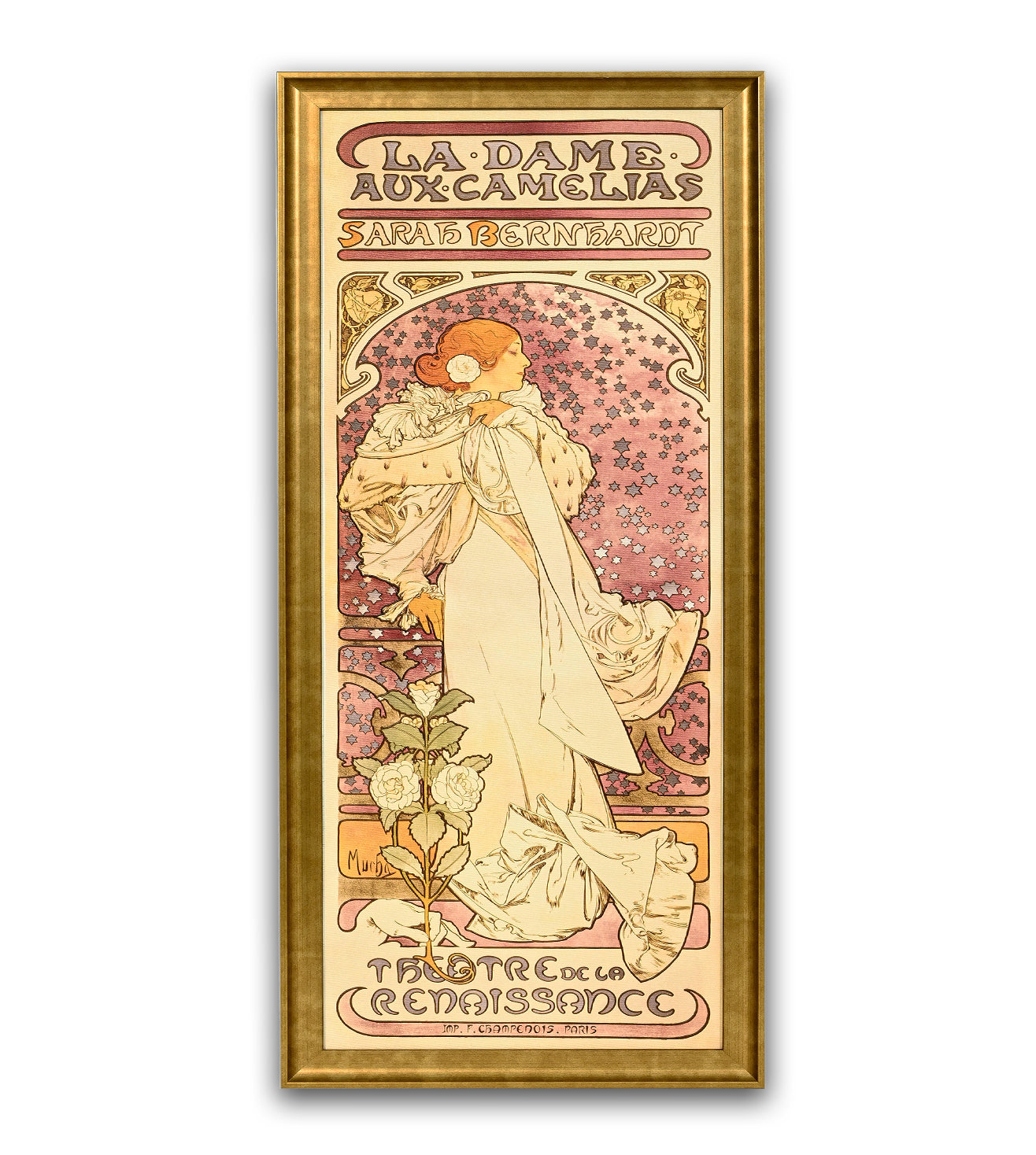 La Dame aux Camelias The Lady of the Camellias by Alphonse Mucha