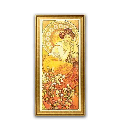 The Precious Stones: Topaz by Alphonse Mucha