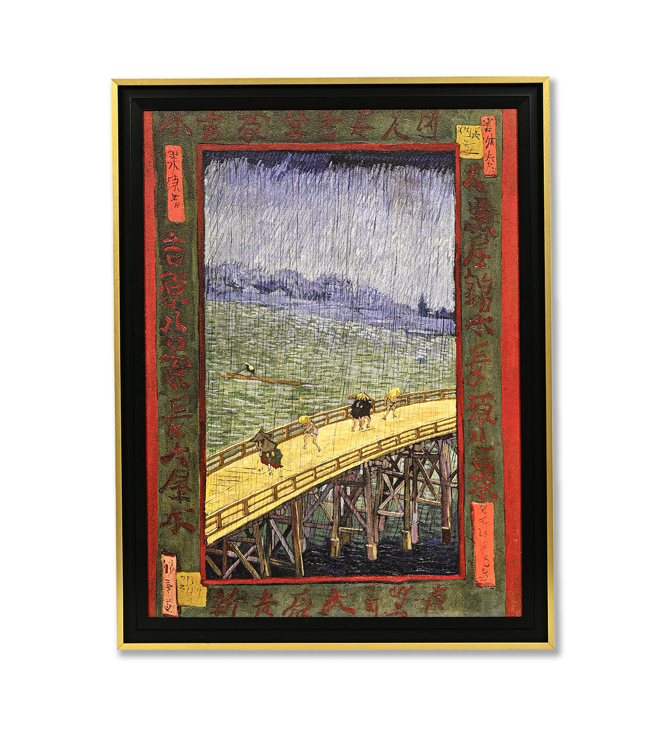 Bridge In The Rain by Vincent Van Gogh