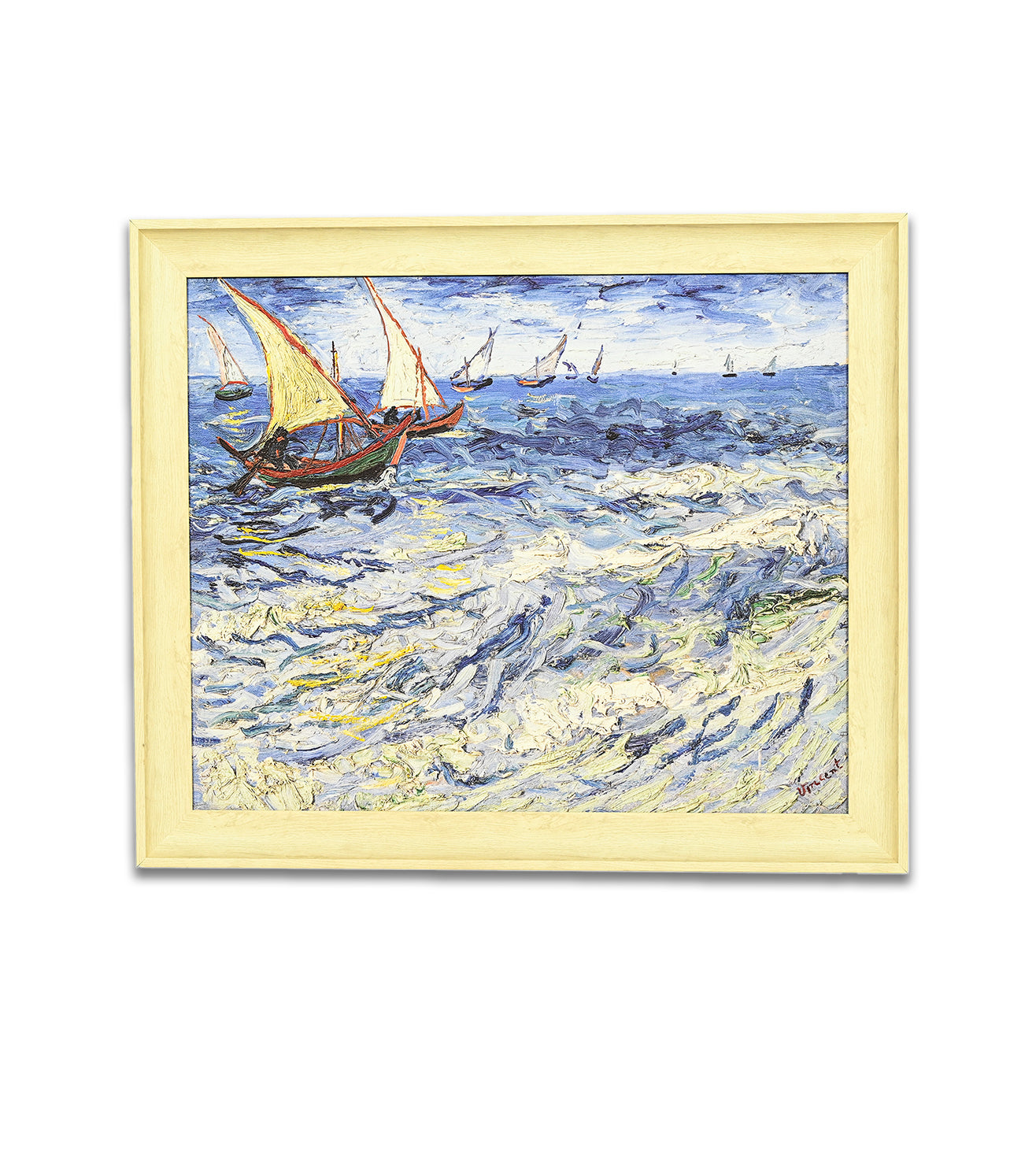 Seascape at Saintes-Maries by Vincent Van Gogh