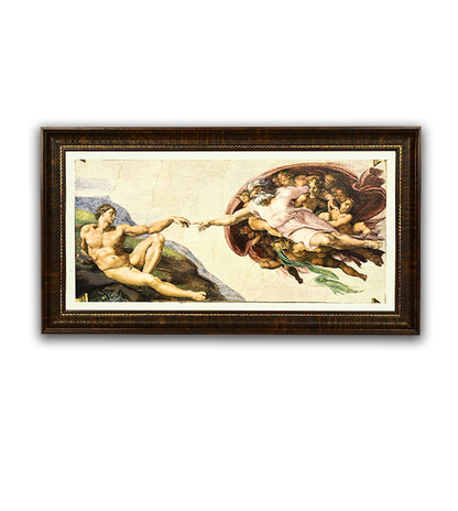 The Creation of Adam perspective by Michaelangelo