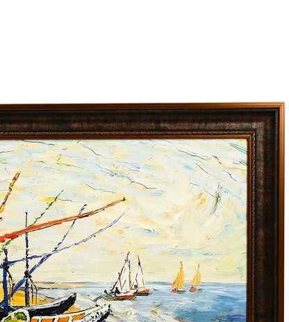 Fishing Boats on the Beach at Saintes-Maries by Vincent Van Gogh