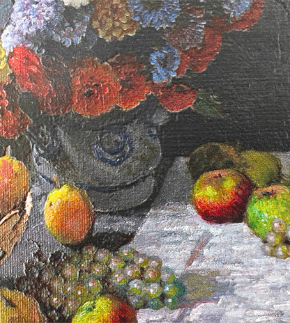 Still Life with Flowers and Fruit by Claude Monet