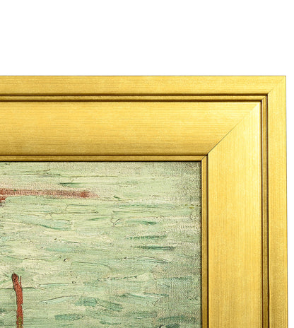 Quay With Men Unloading Sand Barges by Vincent Van Gogh